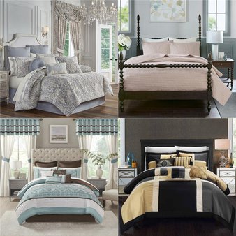 Pallet – 19 Pcs – Bedding Sets – Mixed Conditions – Private Label Home Goods, Chic Home, Madison Park Essentials, Vue