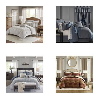 6 Pallets – 774 Pcs – Curtains & Window Coverings, Sheets, Pillowcases & Bed Skirts, Bedding Sets, Blankets, Throws & Quilts – Like New or New Customer Returns – JC Penney