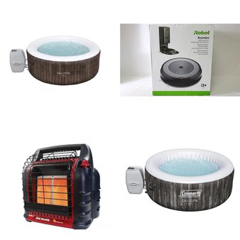 Pallet – 14 Pcs – Heaters, Hot Tubs & Saunas, Vacuums, Kitchen & Dining – Customer Returns – SaluSpa, Mr. Heater, M & M, Barnett