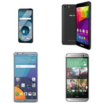 16 Pcs – Unlocked Cellular Phones – Refurbished (GRADE A) – LG, HTC, BLU, ALCATEL