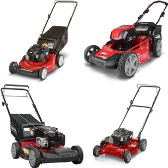 3 Pallets – 17 Pcs – Lawn Mowers – Murray, Snapper, GreenWorks – Untested Customer Returns