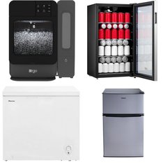 Pallet - 7 Pcs - Humidifiers / De-Humidifiers, Freezers, Bar Refrigerators & Water Coolers, Ice Makers - Customer Returns - HoMedics, HISENSE, Honeywell, Galanz