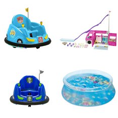 Pallet – 12 Pcs – Vehicles, Dolls, Pools & Water Fun – Overstock – Flybar, Barbie