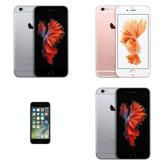 5 Pcs – Apple iPhone 6S – Refurbished (GRADE C – Unlocked) – Models: MKRY2LL/A, NKQJ2LL/A, PAU100087-2, MKRX2LL/A