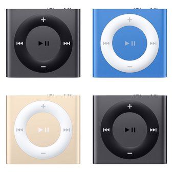54 Pcs – Apple iPod Shuffle 4th Generation 2GB – Refurbished (GRADE B) – Models: MKMJ2VC/A, MKME2VC/A, MKM92VC/A, ME949C/A