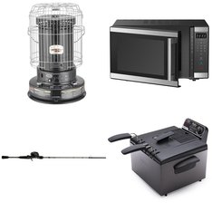 Pallet - 15 Pcs - Microwaves, Heaters - Damaged / Missing Parts / Tested NOT WORKING - Hamilton Beach, Mainstays, Dyna-Glo, Abu Garcia
