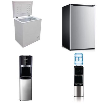 Pallet – 6 Pcs – Bar Refrigerators & Water Coolers – Customer Returns – Primo, Hamilton Beach, Artic King, BLACK & DECKER