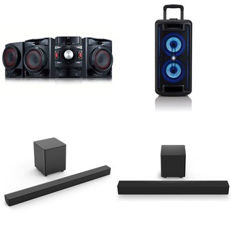Pallet – 22 Pcs – Speakers, Accessories, Portable Speakers, Projector – Customer Returns – VIZIO, Sanus VuePoint, onn., Onn