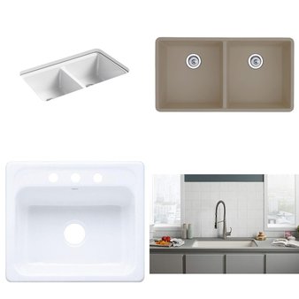 Pallet – 12 Pcs – Hardware, Kitchen & Bath Fixtures – Customer Returns – Kohler, Toto, Blanco