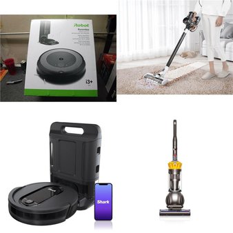 Pallet – 28 Pcs – Vacuums – Damaged / Missing Parts / Tested NOT WORKING – Tineco, Shark, Dyson, iRobot