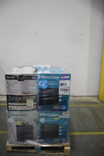12 Pallets – 99 Pcs – Bar Refrigerators & Water Coolers, Freezers – Untested Customer Returns – Walmart
