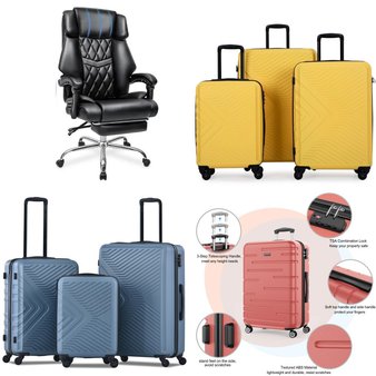 Pallet – 9 Pcs – Luggage, Office, Unsorted, Heaters – Customer Returns – Travelhouse, Dreo, Hoffree, Ironck