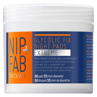 58 Pcs – Nip+Fab Glycolic Fix Night Pads Extreme – New – Retail Ready