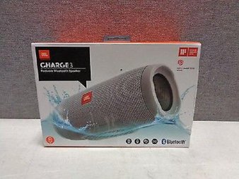20 Pcs – JBL CHARGE3GRY Charge 3 Waterproof Portable Bluetooth Speaker (Gray) – Refurbished (GRADE A)
