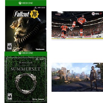 239 Pcs – Microsoft Video Games – New – Fallout 76 (XB1), The Elder Scrolls Online: Summerset (XB1), NHL 17 :Xbox One, The Elder Scrolls Online: Morrowind (Xbox One)