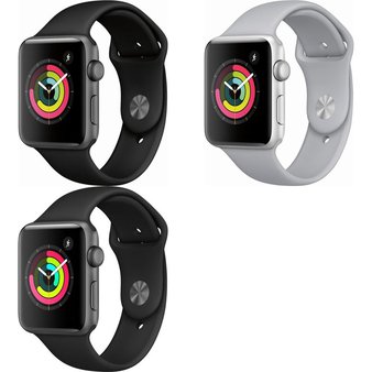 17 Pcs – Apple Watch -Series 3 – 42MM – GPS – GRADE D – Models: MTF32LL/A, MQL12LL/A, MQL02LL/A