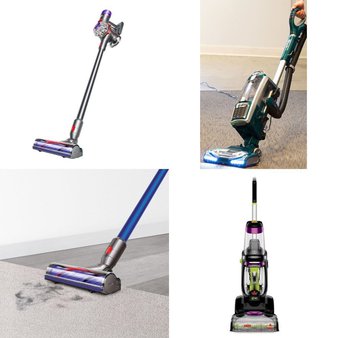 Pallet – 12 Pcs – Vacuums – Damaged / Missing Parts / Tested NOT WORKING – Hoover, Dyson, Shark, Bissell