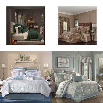 6 Pallets – 208 Pcs – Bedding Sets, Curtains & Window Coverings, Blankets, Throws & Quilts, Comforters & Duvets – Mixed Conditions – Madison Park, Fieldcrest, Beautyrest, Home Essence