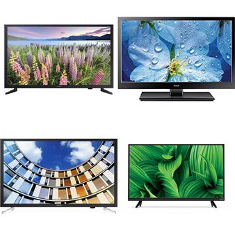 8 Pcs – LED/LCD TVs (19″ – 43″) – Refurbished (GRADE A, GRADE B, No Power Adapter) – Samsung, RCA, VIZIO, TCL
