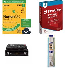 Pallet - 282 Pcs - Software, Accessories, Speakers, Portable Speakers - Customer Returns - Norton, McAfee, Core Innovations, Wire Trak