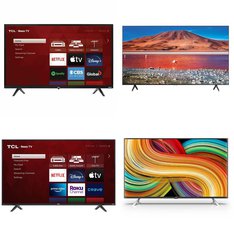15 Pcs – LED/LCD TVs – Refurbished (GRADE A) – TCL, Samsung, HISENSE, JVC