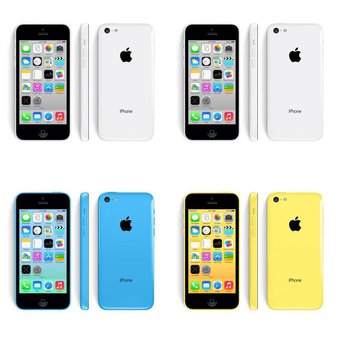 11 Pcs – Apple iPhone 5C – Refurbished (GRADE A – Unlocked) – Models: ME553LL/A, MGFJ2LL/A, ME565LL/A, MF155LL/A