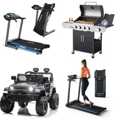 Pallet – 8 Pcs – Exercise & Fitness, Unsorted, Vehicles, Grills & Outdoor Cooking – Customer Returns – Funtok, GEARSTONE, Hikiddo, MaxKare