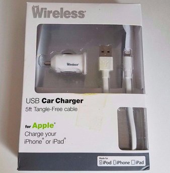 45 Pcs – Just Wireless 03192 USB Car Charger 5ft cable – Customer Returns