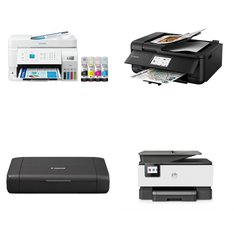 Pallet - 46 Pcs - All-In-One, Inkjet, Laser, Scanners - Customer Returns - HP, Canon, EPSON, Pixma