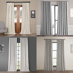 Pallet - 227 Pcs - Earrings, Curtains & Window Coverings, Decor - Mixed Conditions - Private Label Home Goods, Eclipse, Sun Zero, Exclusive Fabrics & Furnishing