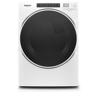 Pallet – 1 Pcs – Laundry – WHIRLPOOL – Whirlpool WED6620HW 7.4 cu. ft. 240-Volt White Stackable Electric Dryer with Steam and WRINKLE SHIELD Plus Option, ENERGY STAR