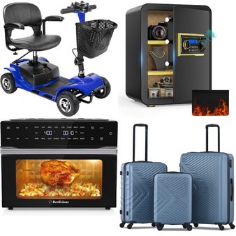 Pallet – 9 Pcs – Unsorted, Canes, Walkers, Wheelchairs & Mobility, Deep Fryers, Bathroom – Customer Returns – 1inchome, BEELICIOUS, Homfa, Hommpa
