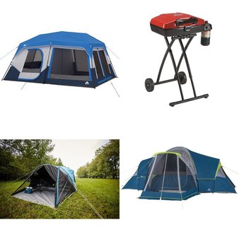 Pallet – 11 Pcs – Camping & Hiking – Customer Returns – Ozark Trail, Coleman, The Coleman Company, Inc., ShelterLogic