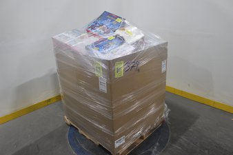 3 Pallets – 168 Pcs – New Boardgames, Puzzles & Building Blocks, Vacuums, Lighting & Light Fixtures, Stuffed Animals – New and New Damaged Box – Walmart