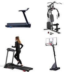 Pallet - 6 Pcs - Exercise & Fitness, Outdoor Sports - Customer Returns - Spalding, ECHELON, Marcy, Easton