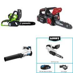 Pallet - 91 Pcs - Patio & Outdoor Lighting / Decor, Hedge Clippers & Chainsaws, Leaf Blowers & Vaccums, Accessories - Customer Returns - Mainstays, Better Homes & Gardens, Hart, Hyper Tough