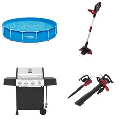Pallet - 6 Pcs - Pools & Water Fun, Grills & Outdoor Cooking, Trimmers & Edgers, Leaf Blowers & Vaccums - Customer Returns - Hyper Tough, Mainstays, Expert Grill, Summer Waves
