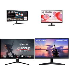 Pallet - 11 Pcs - Monitors - Customer Returns - LG, Samsung, MSI, Onn