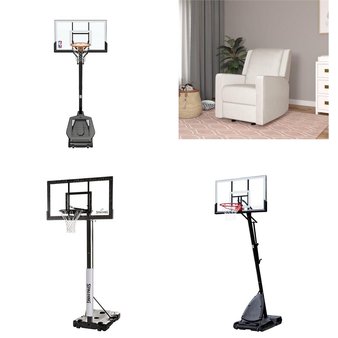2 Pallets – 19 Pcs – Outdoor Sports, Living Room, Baby, Pet Toys & Pet Supplies – Overstock – NBA, Spalding, Baby Relax