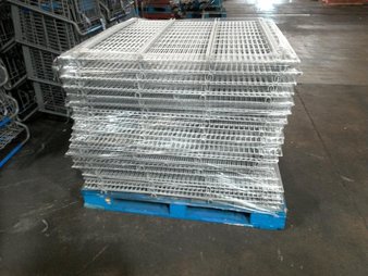 12 Pallets – 419pcs – Racking – Wire Racking Mixed Sizes – Used Fixed Assets