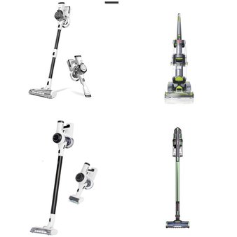 Pallet – 12 Pcs – Vacuums – Damaged / Missing Parts / Tested NOT WORKING – Shark, Tineco, Hoover