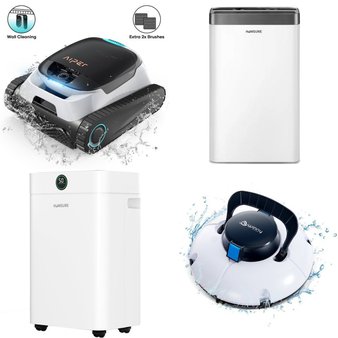 Pallet – 27 Pcs – Unsorted, Vacuums, Humidifiers / De-Humidifiers, Pools & Water Fun – Customer Returns – AIPER, HUMSURE, Bluebow, Bossdan