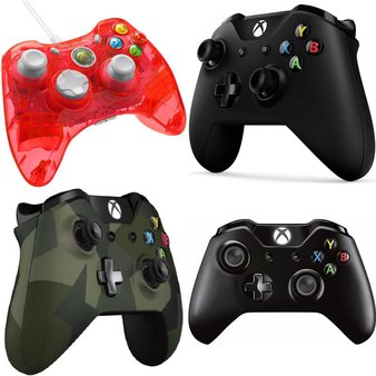 59 Pcs – Microsoft Xbox Video Game Controllers – Refurbished (GRADE B) – Models: 6CL-00001, EX6-00001, GK4-00042, 037-010-NA-RD