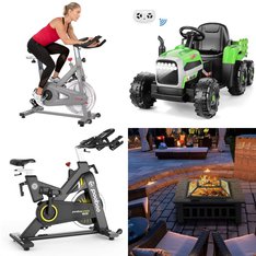 Pallet – 6 Pcs – Unsorted, Exercise & Fitness, Fireplaces, Vehicles – Customer Returns – UHOMEPRO, Funcid, POOBOO, Sunny Health & Fitness