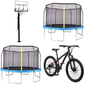 Pallet – 12 Pcs – Outdoor Sports, Outdoor Play, Trampolines, Cycling & Bicycles – Overstock – NBA, AirZone, Airzone Jump