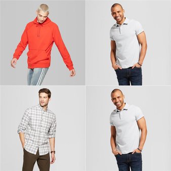 150 Pcs – Men`s T-Shirts, Polos, Sweaters – New – Retail Ready – Goodfellow & Co, Original Use, C9 Champion