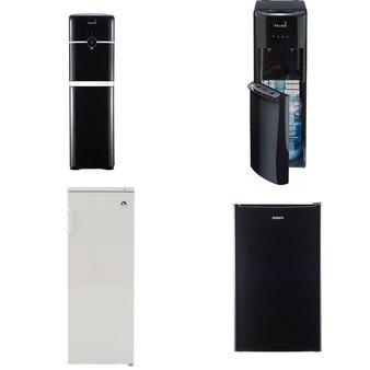 CLEARANCE! Pallet – 7 Pcs – Bar Refrigerators & Water Coolers, Refrigerators, Freezers – Customer Returns – Primo Water, Galanz, CURTIS INTERNATIONAL LTD