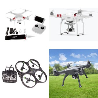 408 Pcs – Drones & Quadcopters – Tested Not Working – Vivitar, ProMark, Sky Viper, SHARPER IMAGE
