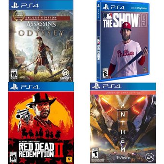 112 Pcs – Sony Video Games – Used, Open Box Like New, New, Like New, New Damaged Box – 47890, Assassin’s Creed Odyssey Deluxe Edition PlayStation 4, Mlb: The Show 19 (Playstatio 4), Madden NFL 19 (PS)