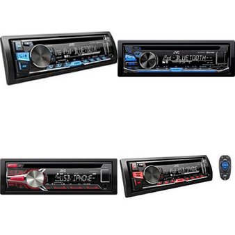 22 Pcs – Refurbished JVC Car Audio, Video & Electronics – Models: KD-SR61, KD-SR81BT, KD-SR41, KD-SR80BT (GRADE C)